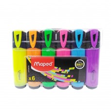 Maped Fluo Neon Highlighters / 6 Pcs